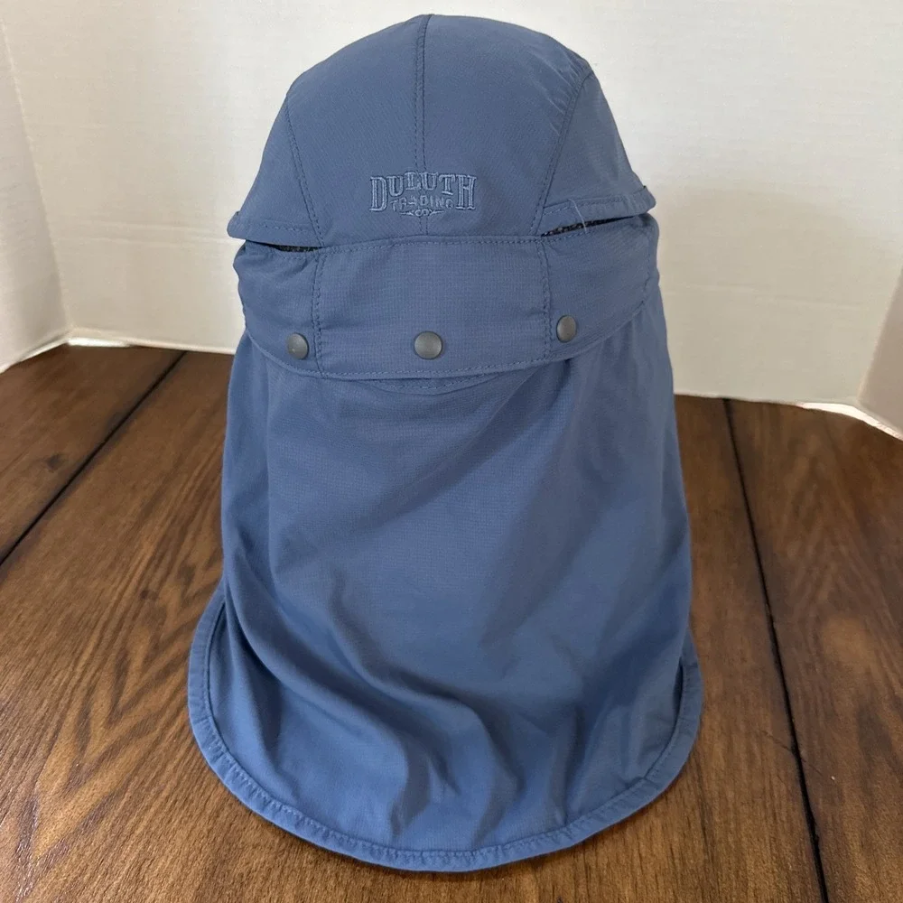 Duluth Trading Co  Armachillo Fishing Sun Hat Removable Cape Flap Cap Size XL